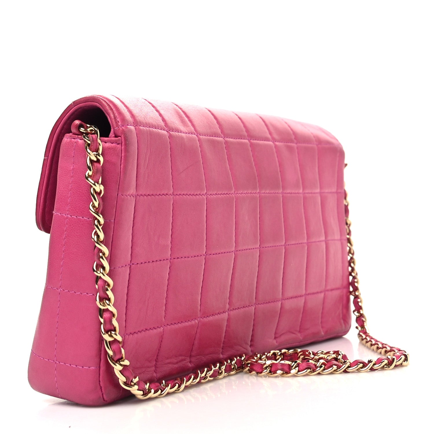 Chanel Lambskin East West Chocolate Bar Flap Pink 2 of 14