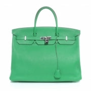 Hermes Taurillon Clemence Birkin 40 Menthe 1 of 12