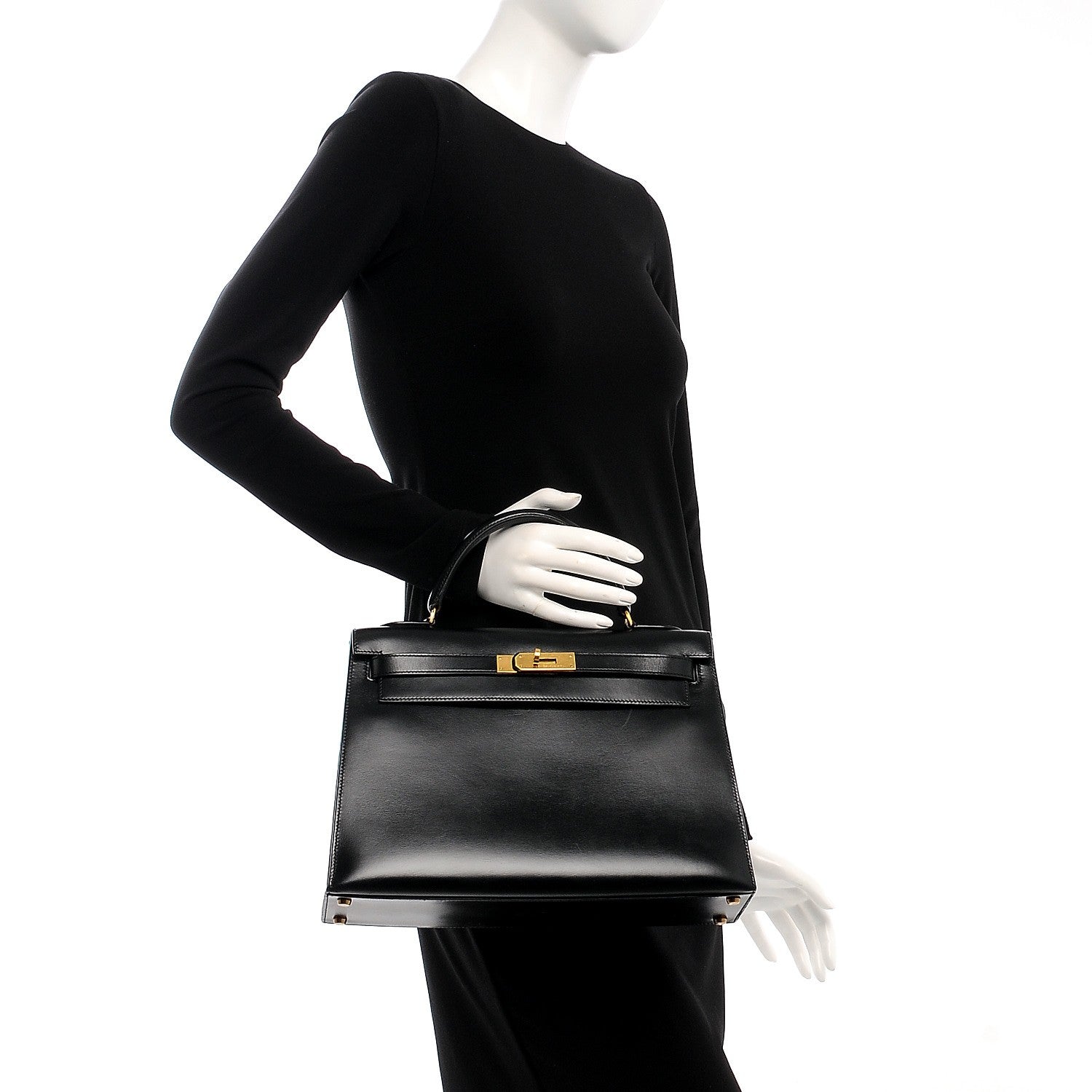 Hermes Box Kelly Sellier 32 Black 2 of 31