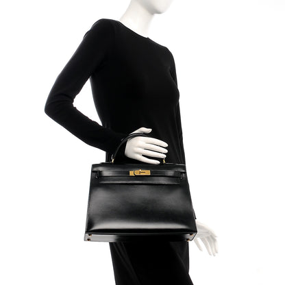 Hermes Box Kelly Sellier 32 Black 2 of 31