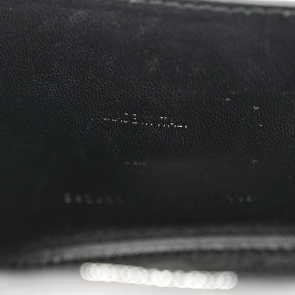 Balenciaga Shiny Calfskin Monochrome Crocodile Embossed Hourglass Top Handle Bag XS Black 8 of 15