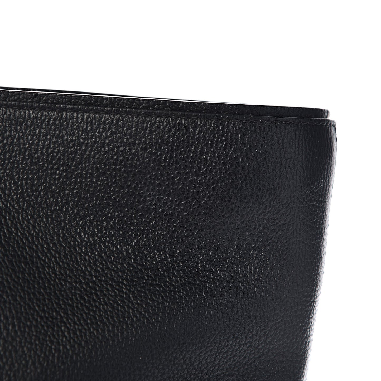 Calfskin Visetos Anya Shopper Tote Black