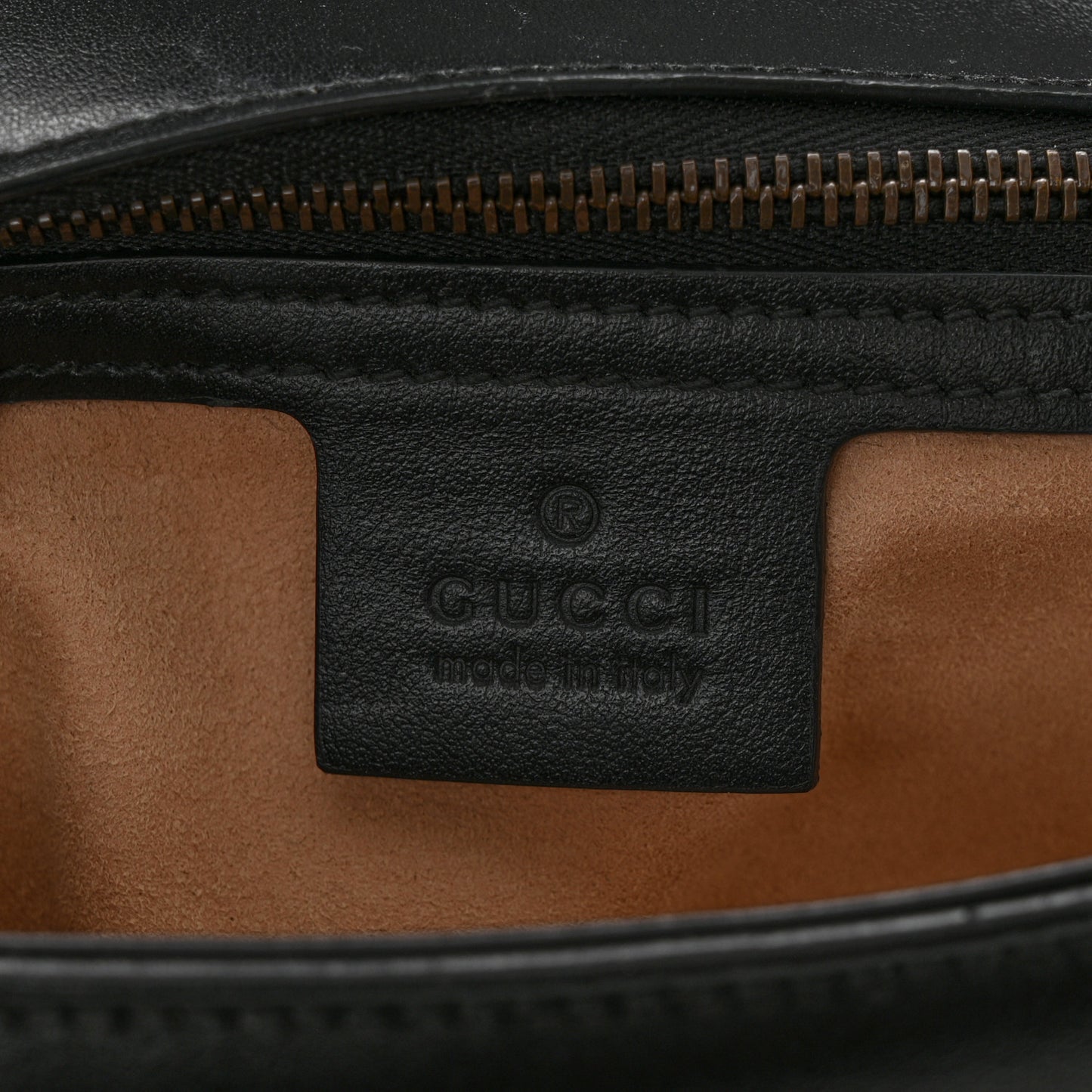 Calfskin Matelasse Small GG Marmont Shoulder Bag Black