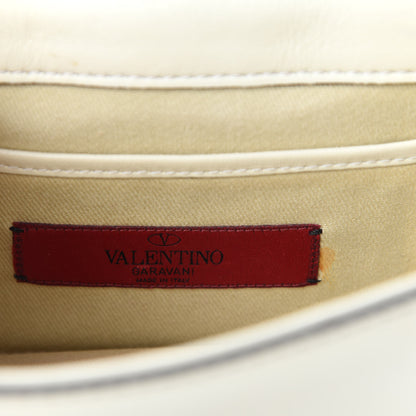 Valentino Garavani Vitello Mini Glam Lock Rockstud Flap White 11 of 12