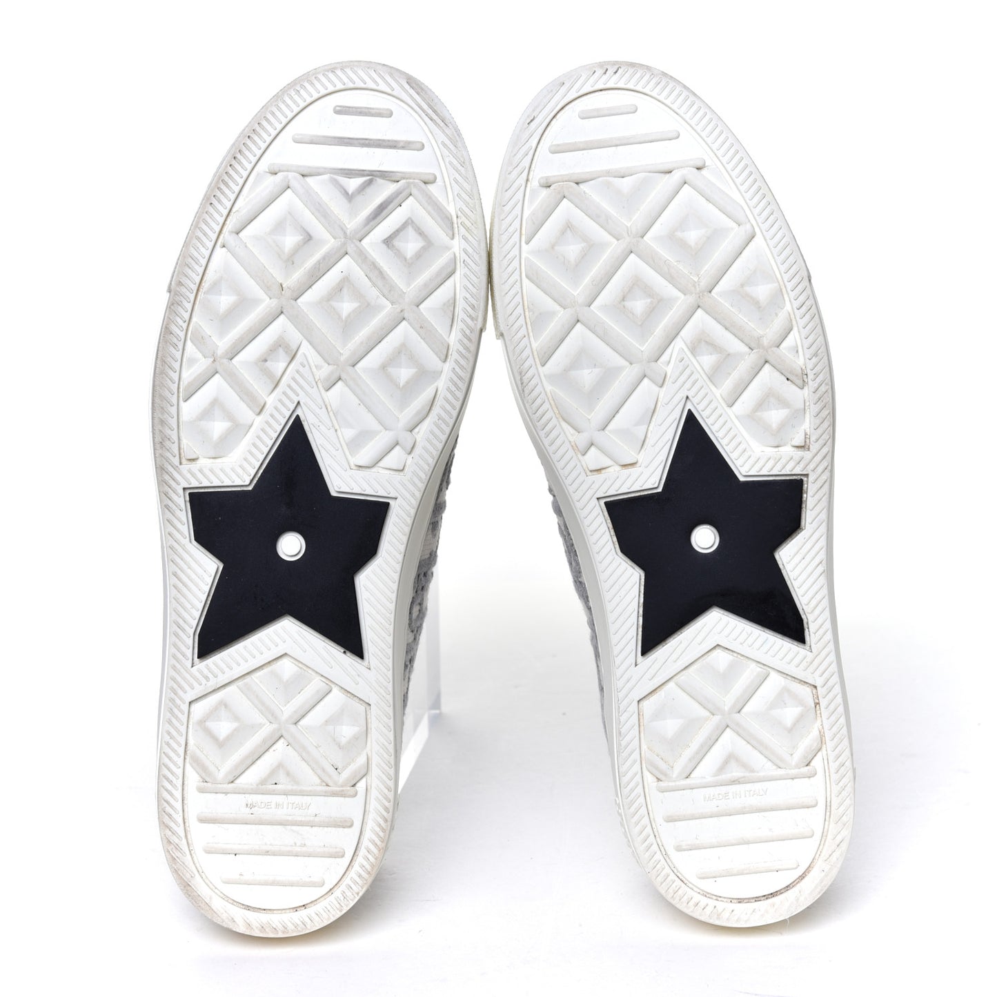 Canvas Oblique Walk'N'Dior Low Top Sneakers 39 Grey Stone