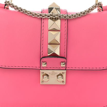 Valentino Garavani Vitello Small Glam Lock Rockstud Flap Deep Fuxia 7 of 11