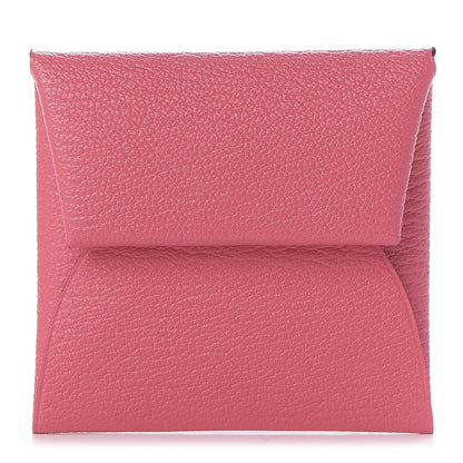 Hermes Chevre Mysore Bastia Coin Purse Rose Lipstick 1 of 7