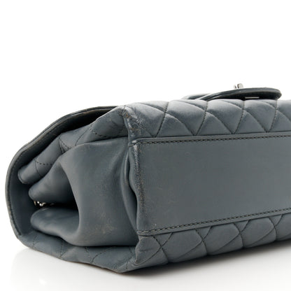 Chanel Lambskin Quilted Jumbo Coco Loop Flap Grey 10 of 13