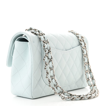 Chanel Caviar Quilted Small Double Flap Light Blue 3 of 11