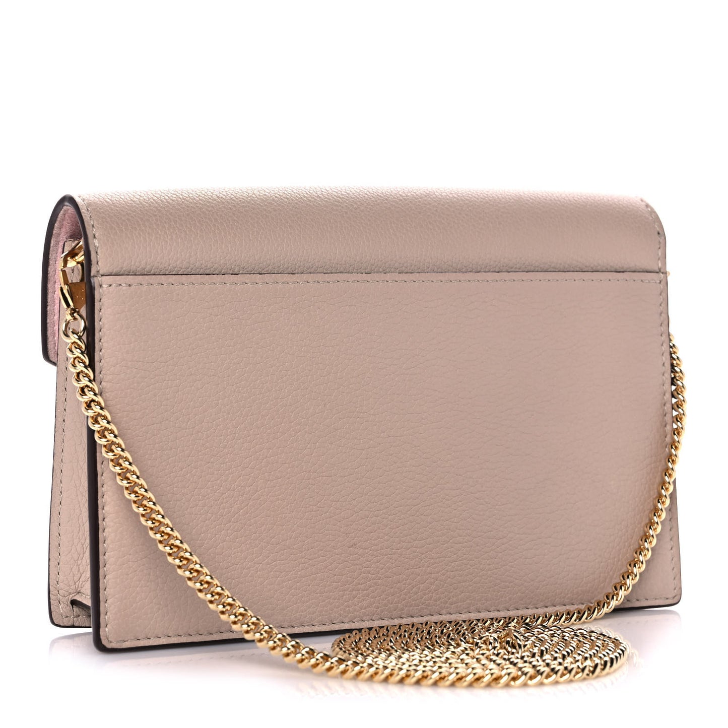 Soft Calfskin My Lockme Chain Pochette Greige