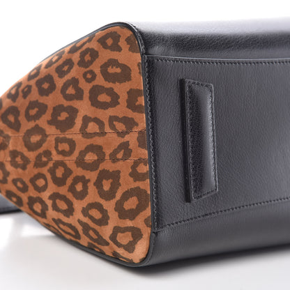 Givenchy Calfskin Suede Leopard Print Small Antigona Black 8 of 9