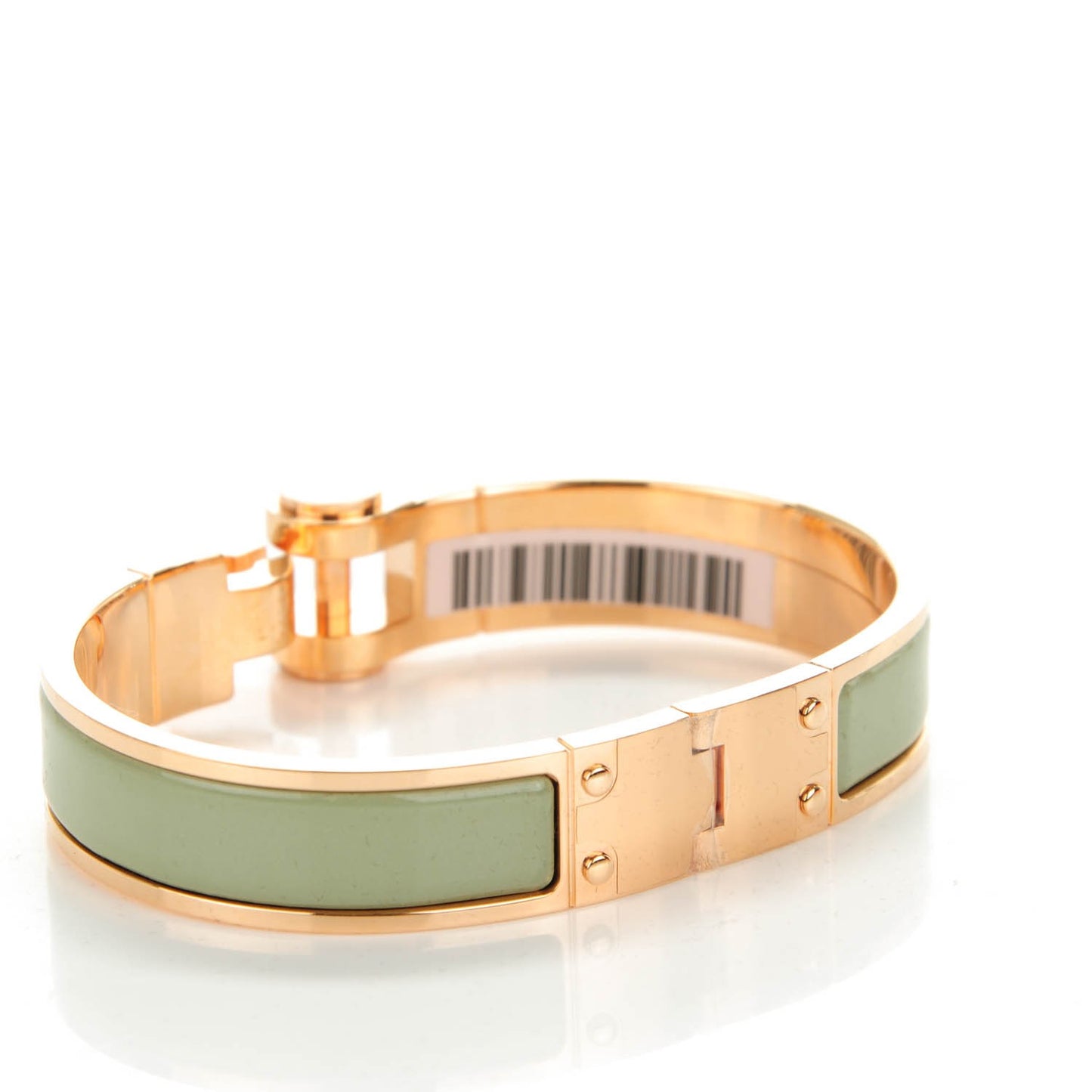 Enamel Charniere Uni Narrow Hinged Bracelet S Sauge