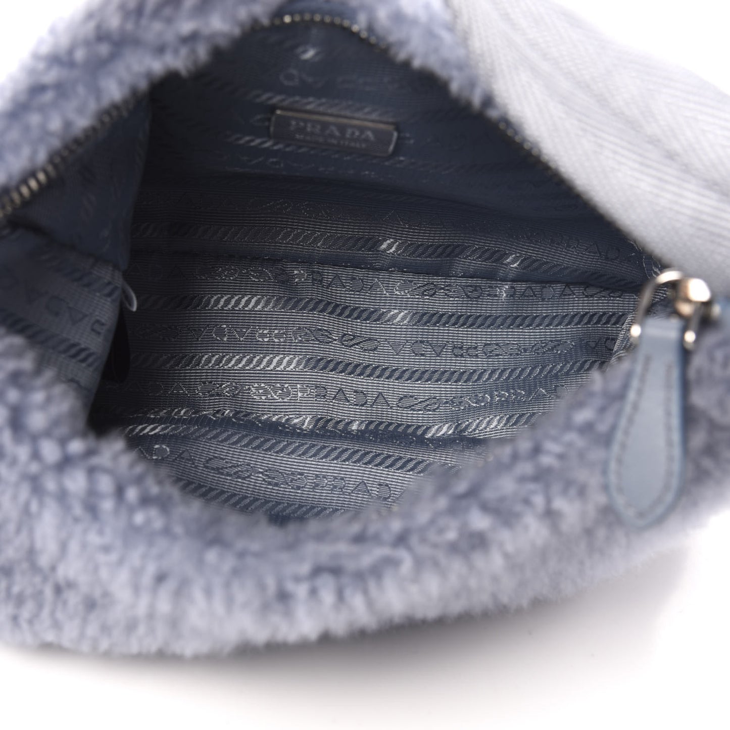 Shearling Mini Re-Edition 2000 Bag Pervinca