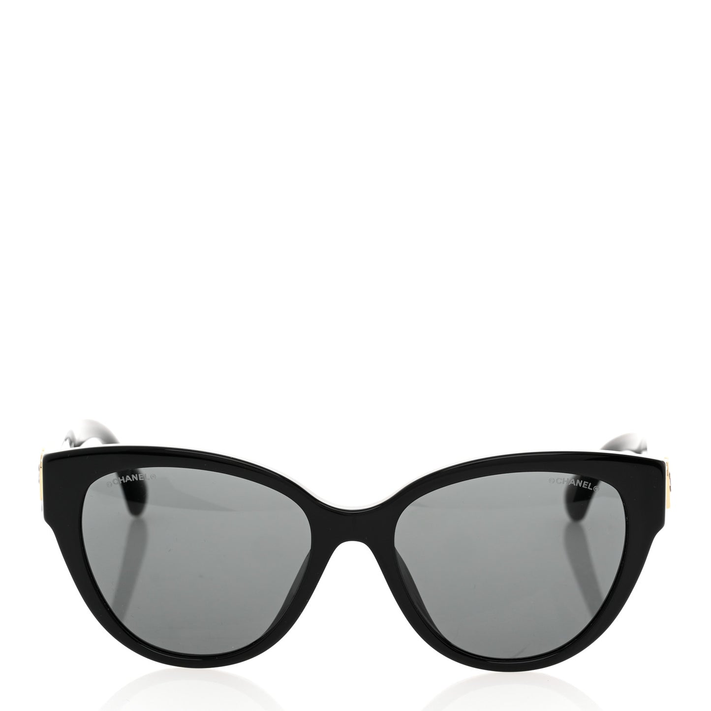 Acetate Enamel Heart Butterfly Sunglasses 5477-A Black