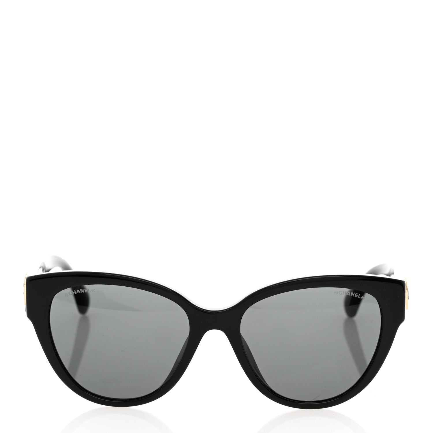 Chanel Acetate Enamel Heart Butterfly Sunglasses 5477-A Black 2 of 8