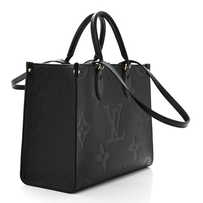 Louis Vuitton Empreinte Monogram Giant Onthego MM Black 3 of 10