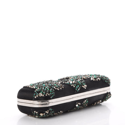 Alexander McQueen Silk Crystal Knucklebox Clutch Black 4 of 10