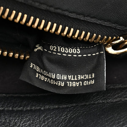 Fendi Vitello Seta Shiny Nappa Medium Peekaboo Iconic Satchel Black 7 of 11