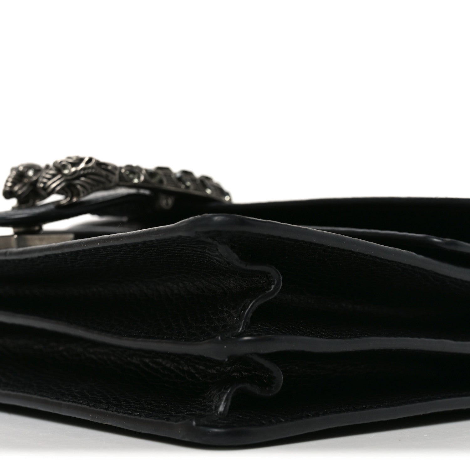 Gucci Pebbled Calfskin Small Dionysus Shoulder Bag Black 10 of 11