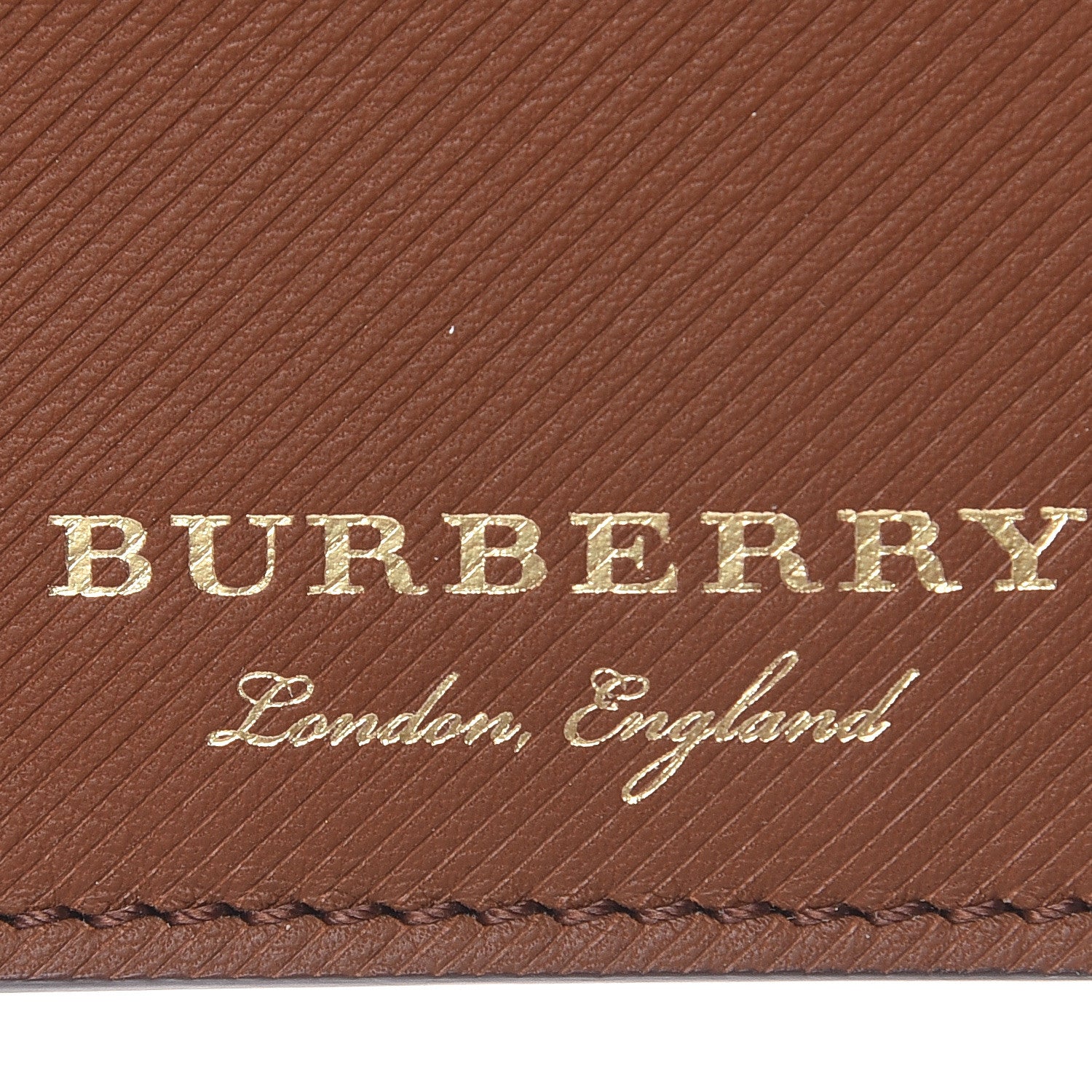 Burberry Trench Calfskin Sandon Card Case Tan 6 of 6