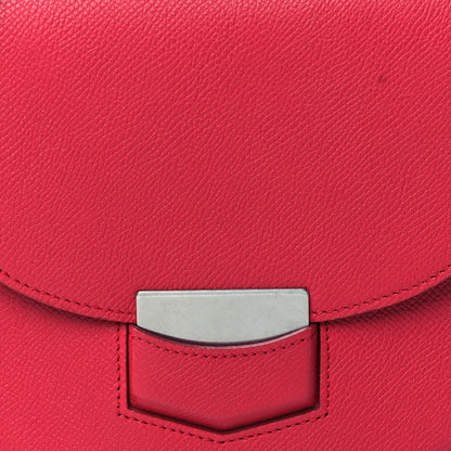 Celine Grained Calfskin Small Trotteur Dark Pink 8 of 10