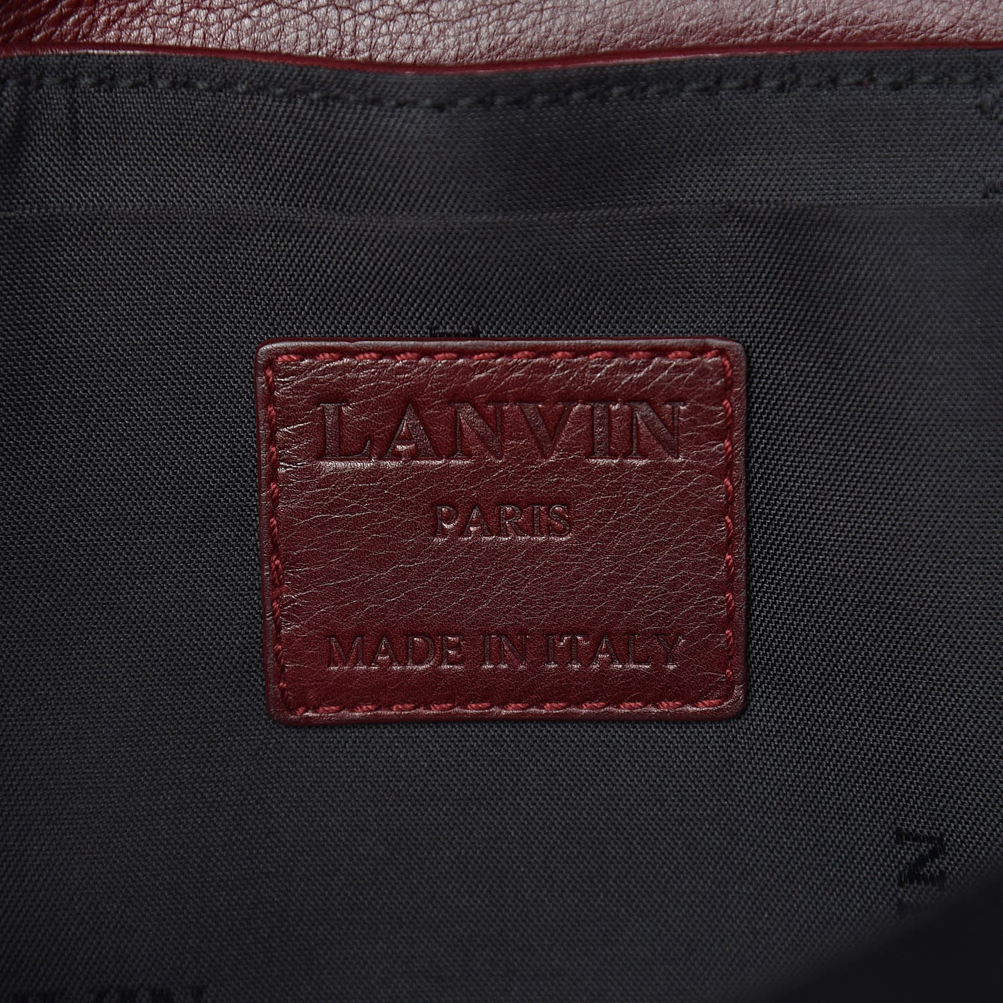 Calfskin Flap Shoulder Bag Burgundy