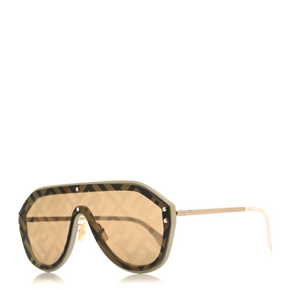 Fendi FF Fabulous Shield Sunglasses FF M0039/G/S White 1 of 7