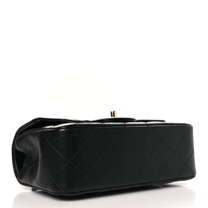 Chanel Lambskin Quilted Mini Top Handle Rectangular Flap Black 4 of 9