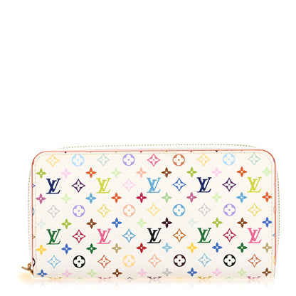 Louis Vuitton Monogram Multicolor Zippy Wallet White Litchi 1 of 9