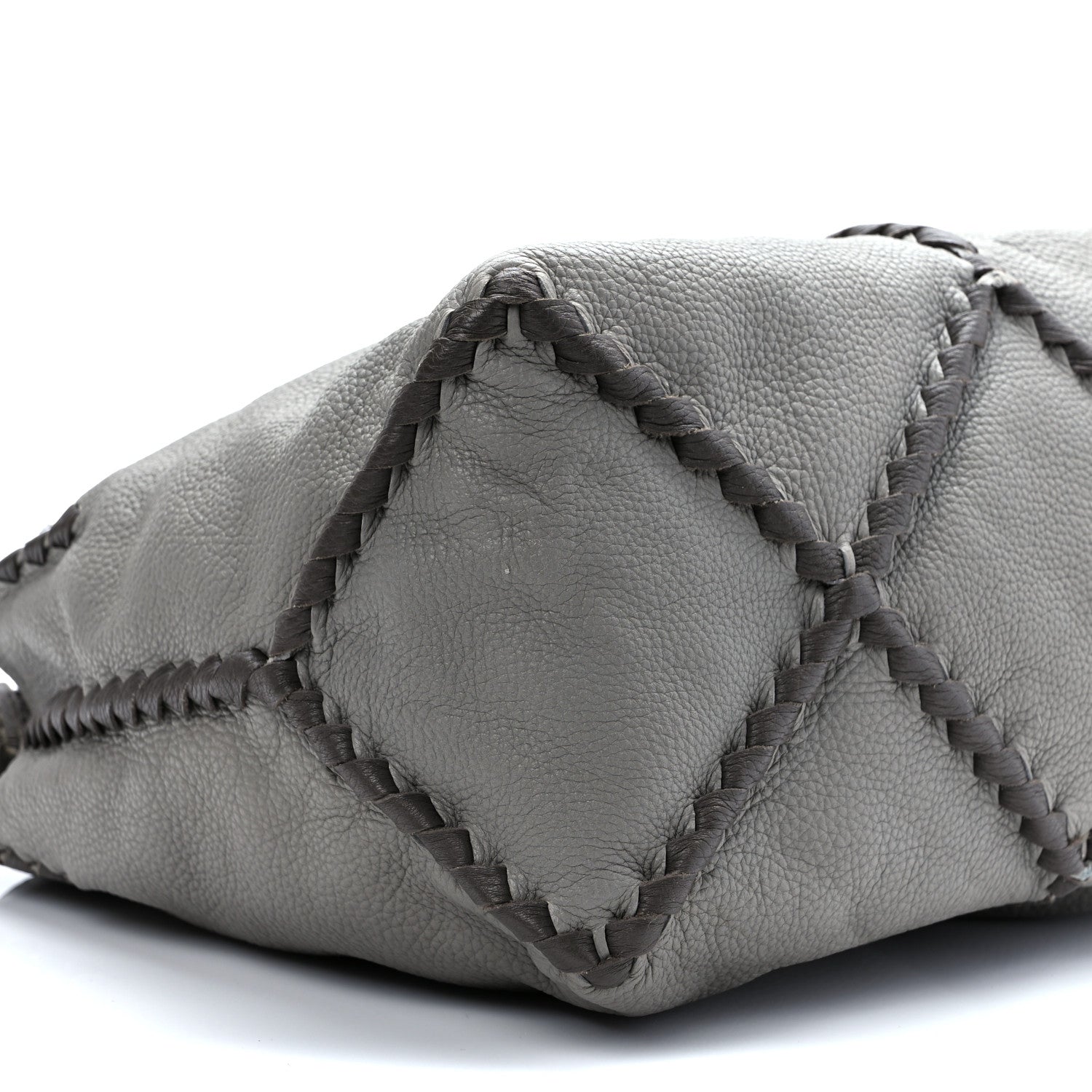 Bottega Veneta Cervo Lavato Deerskin Hobo Dark Cement New Steel 7 of 9