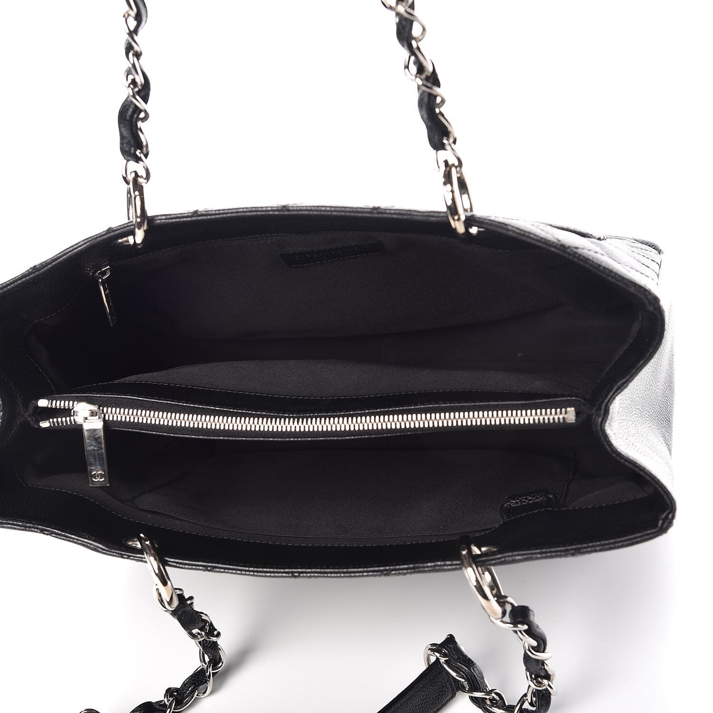 Caviar Quilted Grand Shopping Tote GST Black