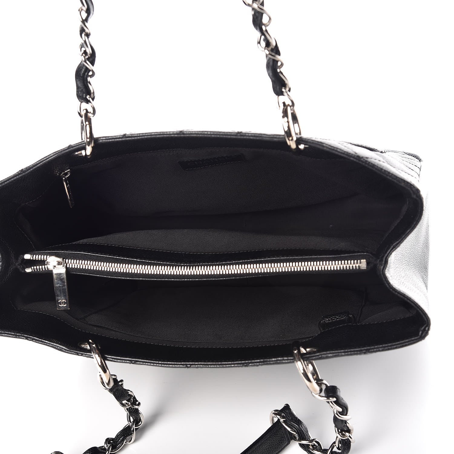 Chanel Caviar Quilted Grand Shopping Tote GST Black 7 of 12