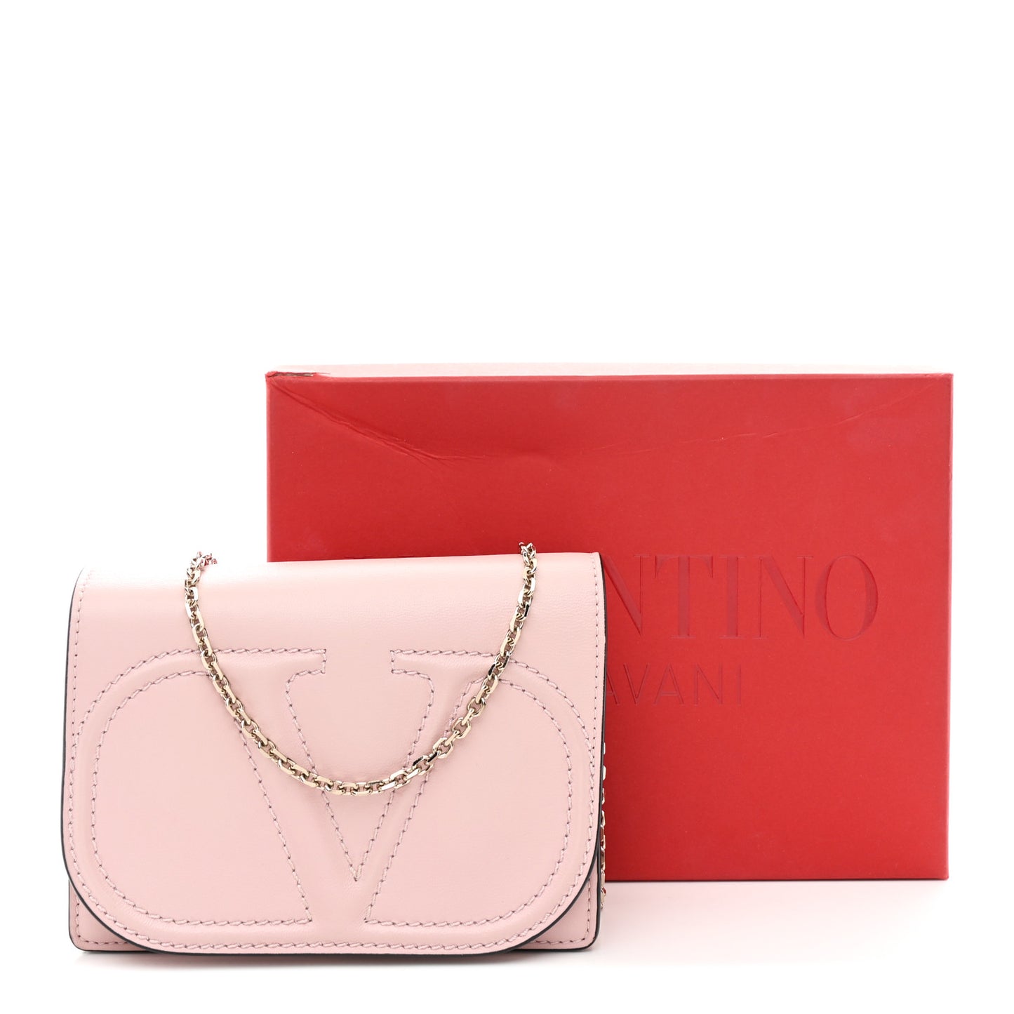 Calfskin VLogo Walk Mini Shoulder Bag Rose Quartz