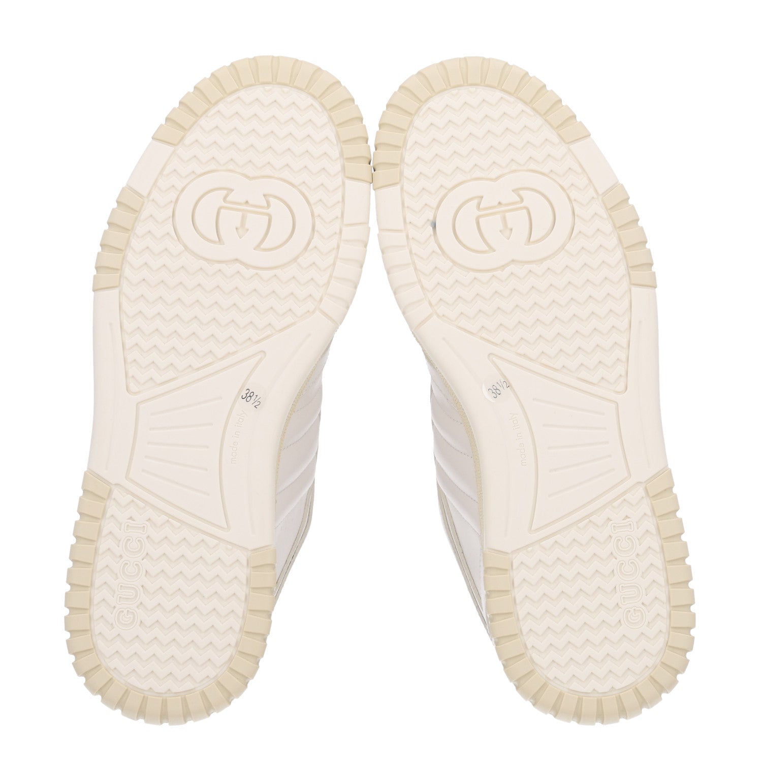 Gucci Calfskin Suede Womens Re-Web Sneakers 38.5 White Red 7 of 10