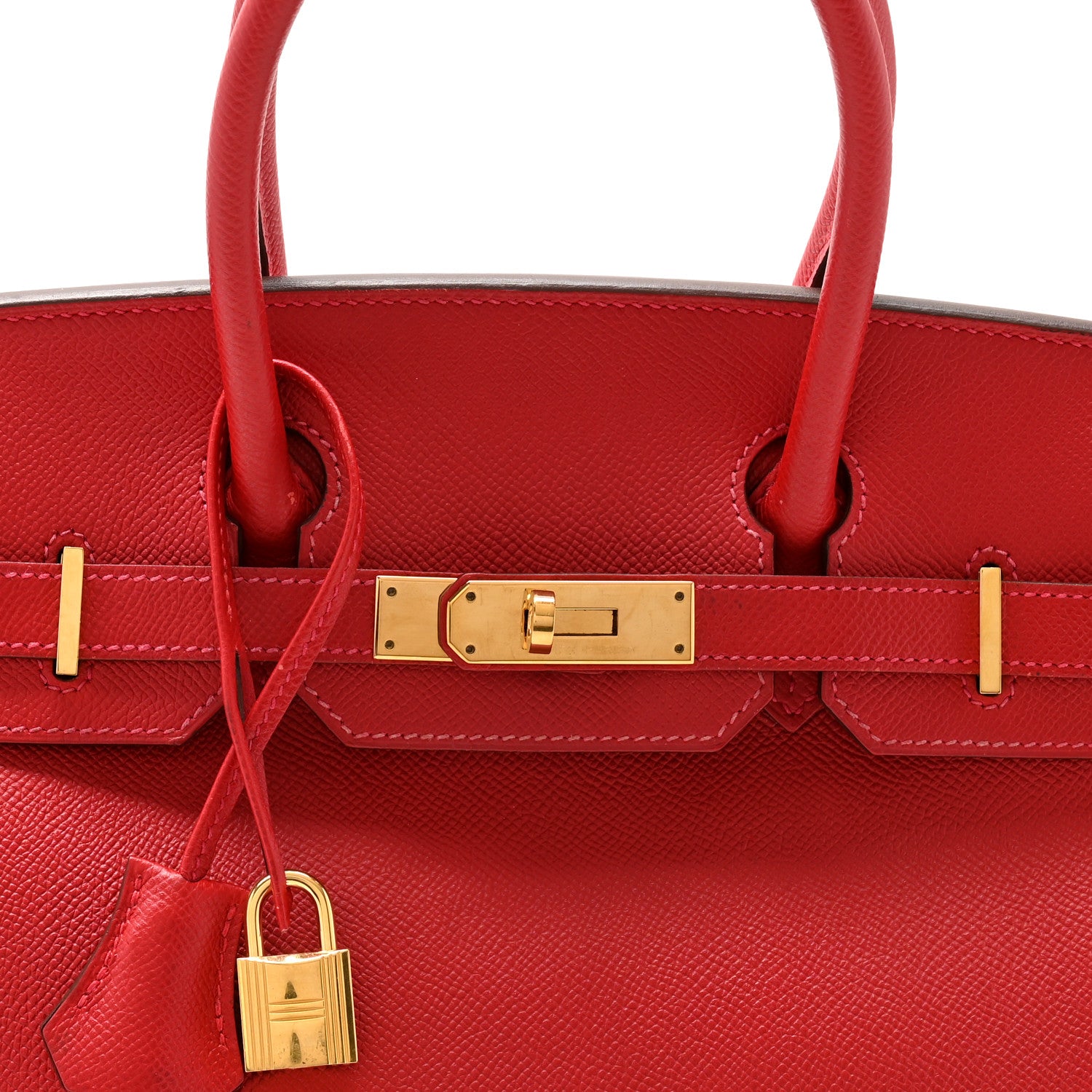Hermes Epsom Birkin 30 Rouge Casaque 8 of 14
