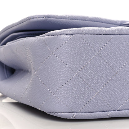 Chanel Caviar Quilted Medium Double Flap Light Purple 9 of 11