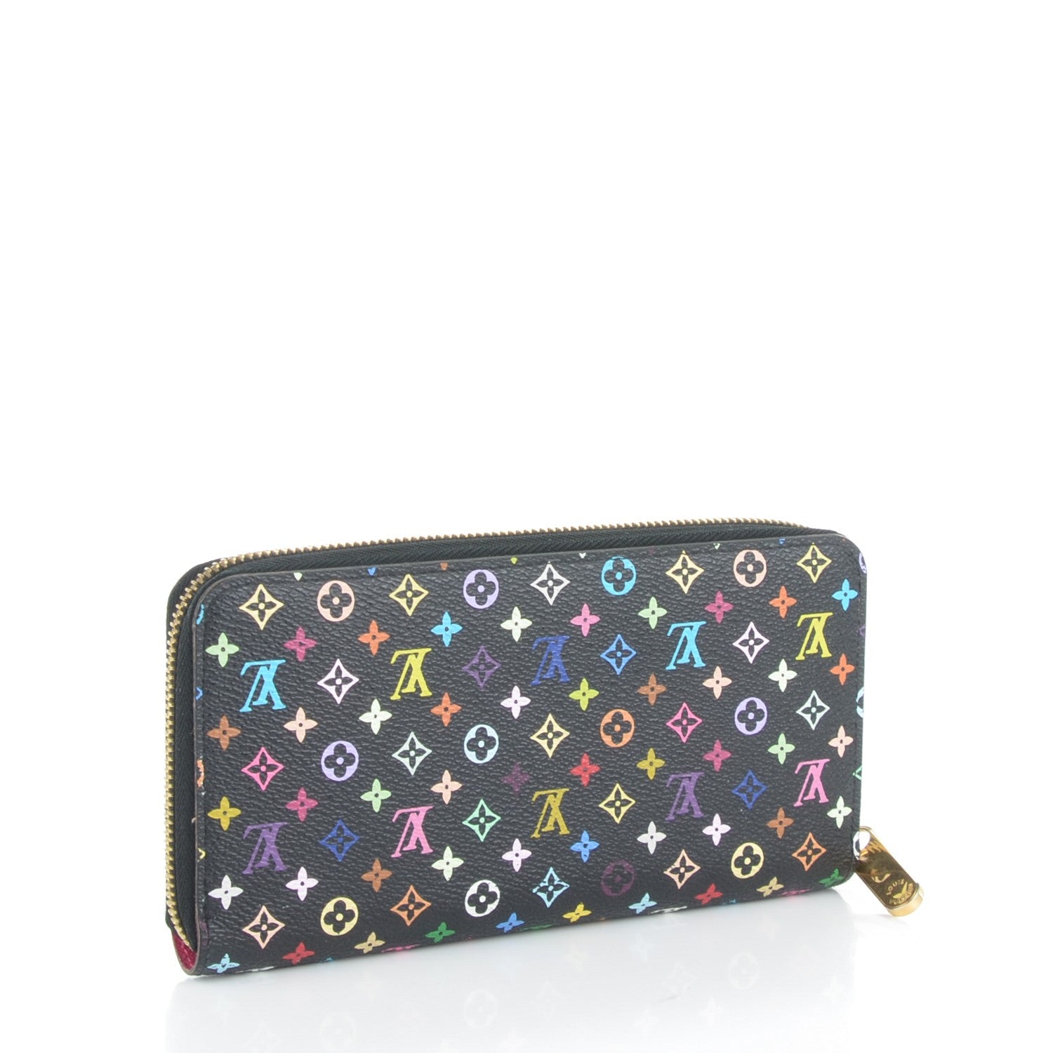 Louis Vuitton Monogram Multicolor Zippy Wallet Black Grenade 3 of 7