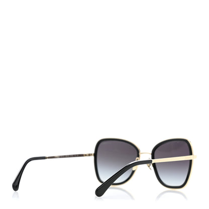 Chanel Square Frame Sequin Sunglasses 4277-B Gold Black 4 of 8