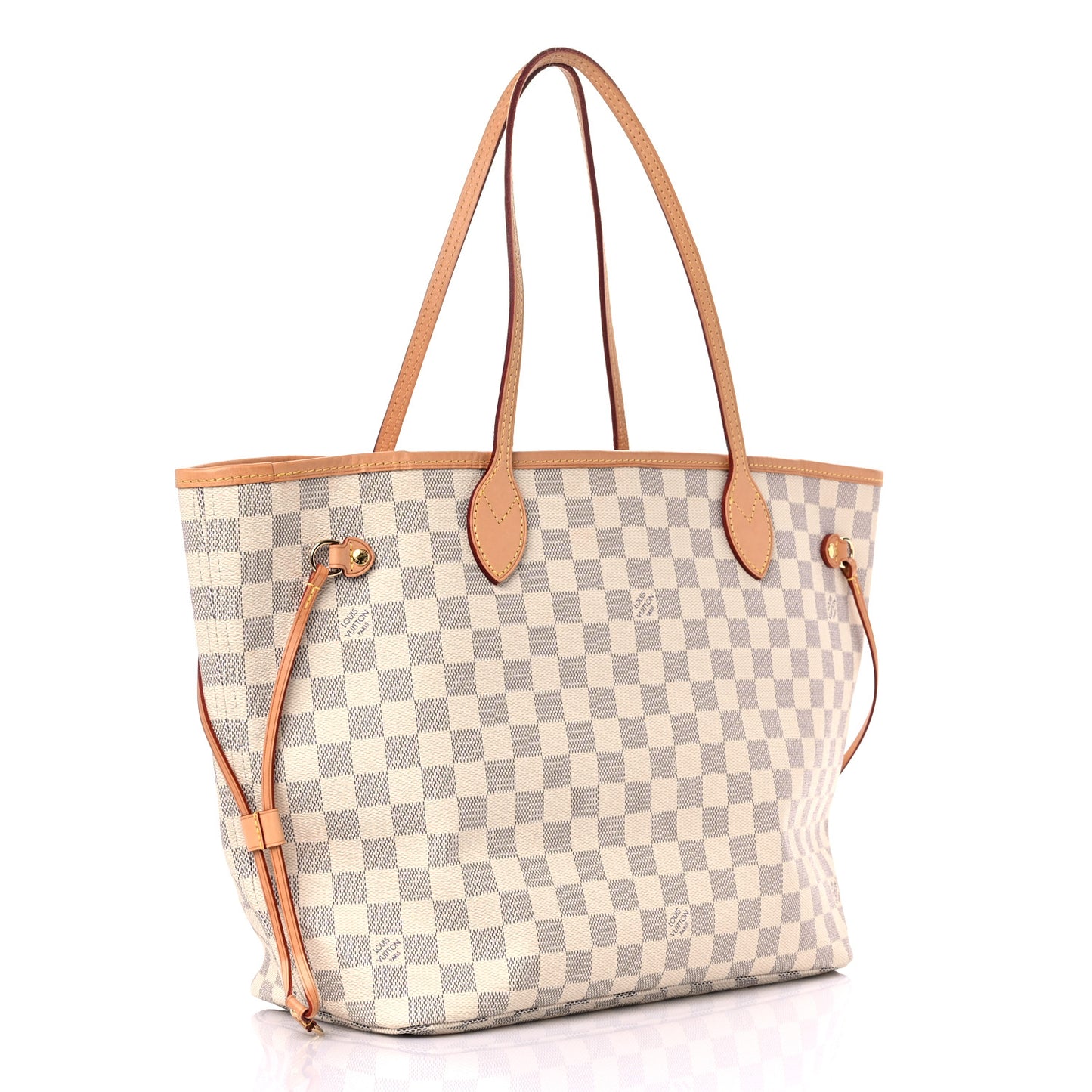 Damier Azur Neo Neverfull MM Rose Ballerine