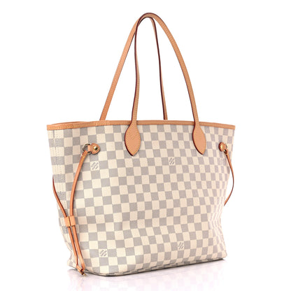 Louis Vuitton Damier Azur Neo Neverfull MM Rose Ballerine 4 of 22