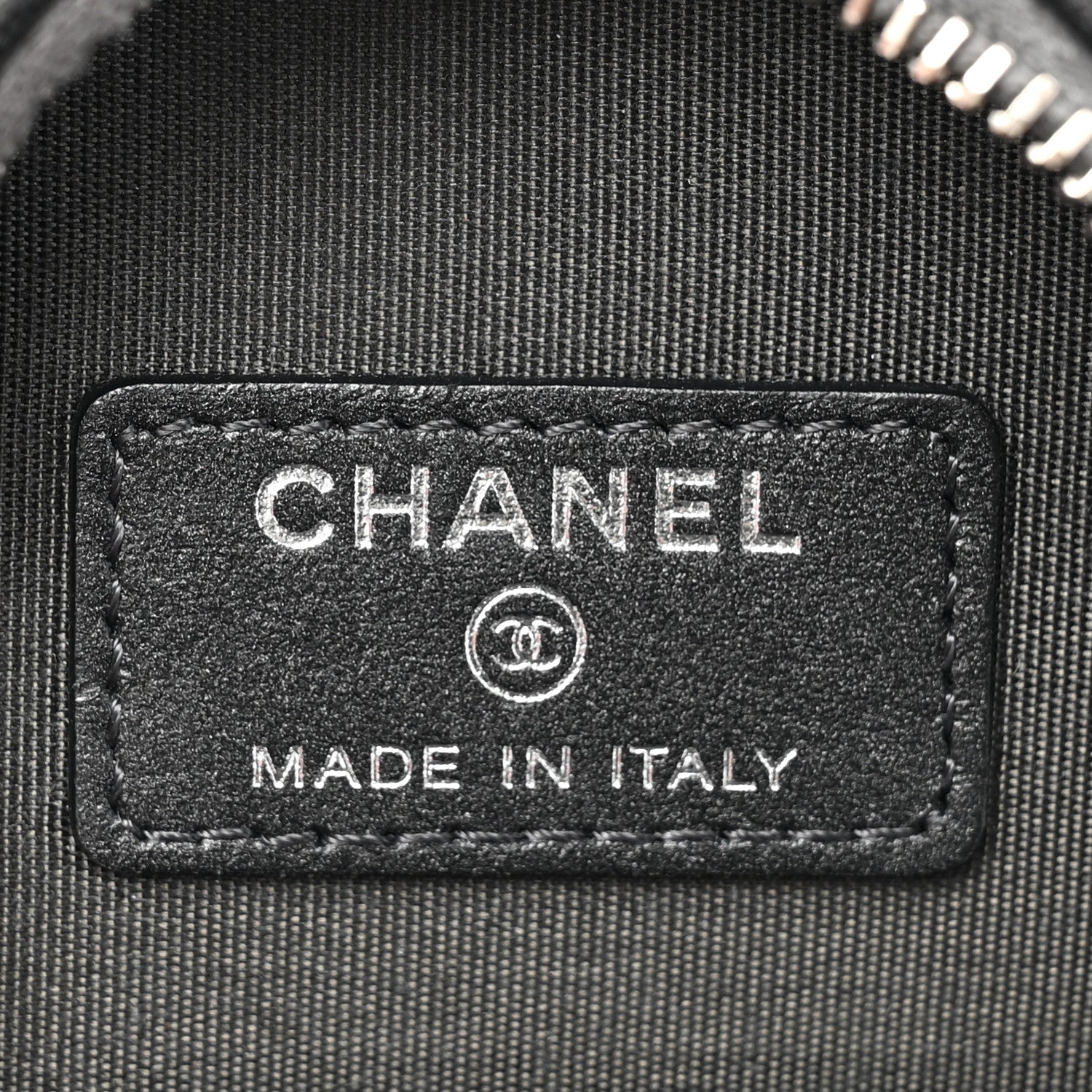 Chanel Goatskin Camellia Quilted Round Clutch With Chain Grey 6 of 9