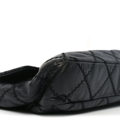 Chanel Lambskin Ultimate Stitch Maxi Flap Black 9 of 10