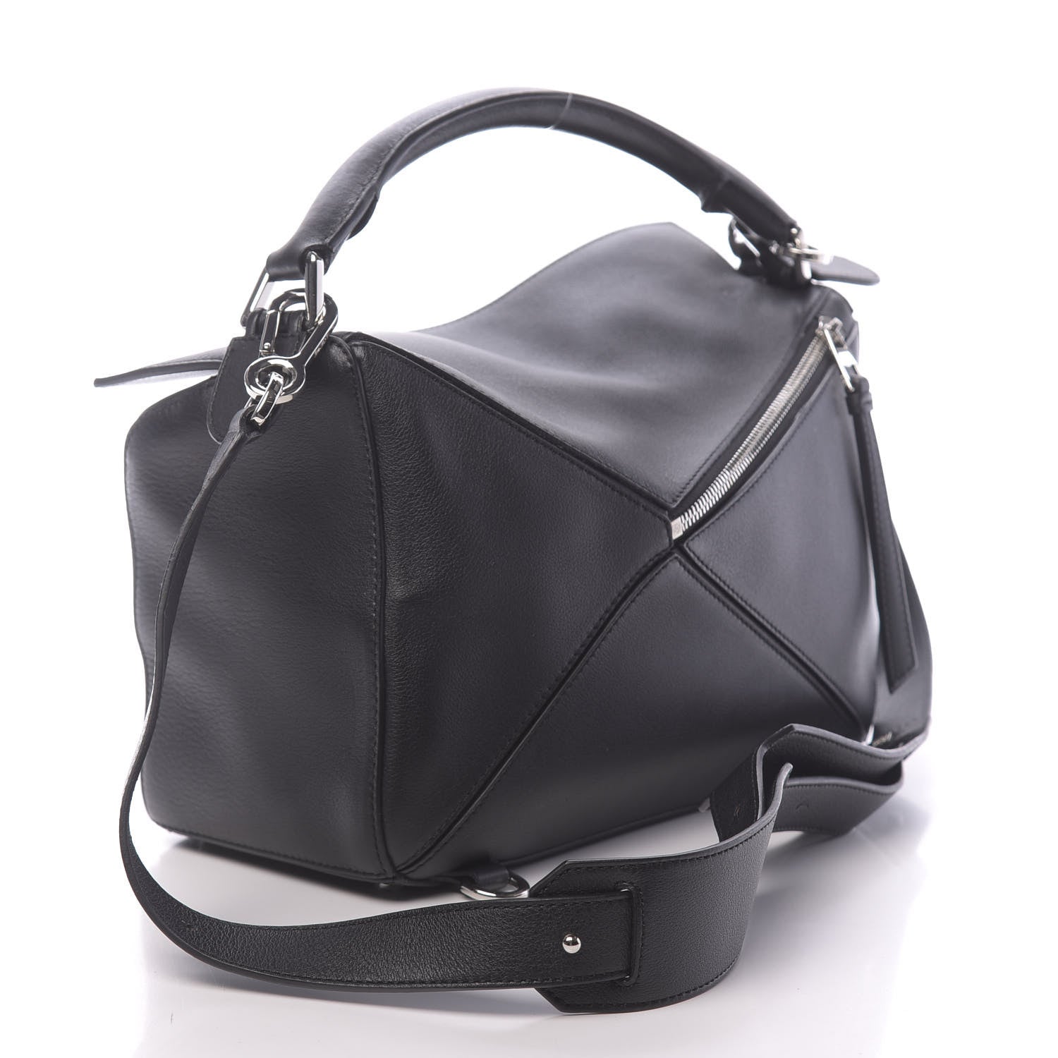 Loewe Calfskin Medium Puzzle Bag Black 3 of 9