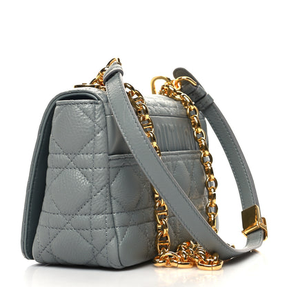 Christian Dior Calfskin Cannage Small Caro Bag Grey 3 of 10