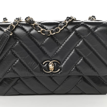 Chanel Shiny Lambskin Quilted Small Montcoco Flap Black 8 of 12
