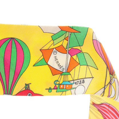 Hermes Silk Les Folies Du Ciel Twilly 4 of 4