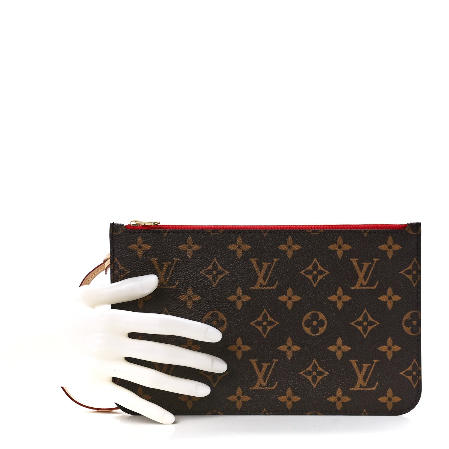 Louis Vuitton Monogram Neverfull MM GM Pochette Cherry 2 of 10