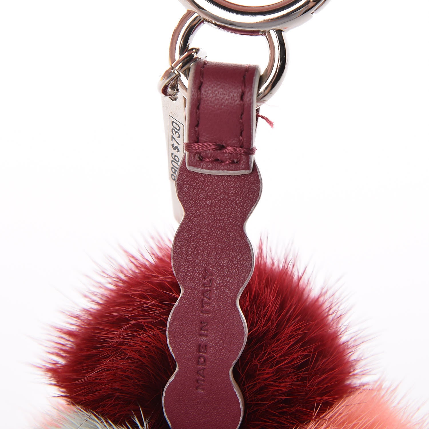 Fendi Mink Fur Calfskin Fun Fair Bag Charm Multicolor 4 of 6