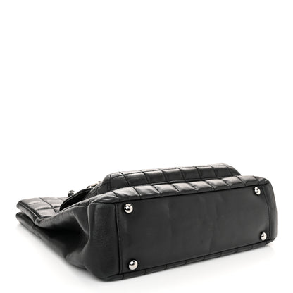 Chanel Lambskin Quilted Chocolate Bar Mademoiselle Shoulder Bag Black 4 of 9
