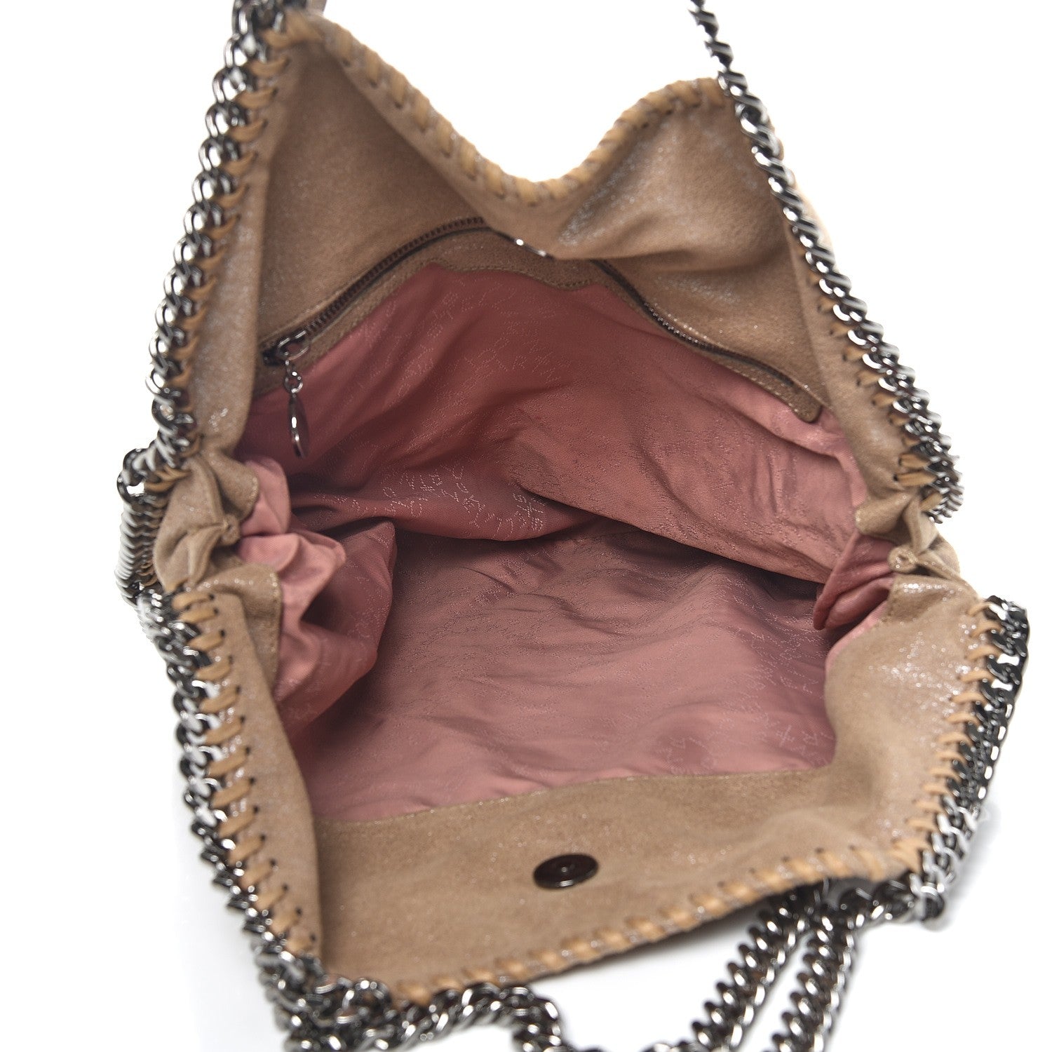 Stella McCartney Shaggy Deer Falabella Small Fold Over Tote Taupe 5 of 10